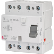 Реле диференційне (ПЗВ) 4р EFI6-P4 16/0,03 тип A (6kA)